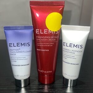 Elemis Travel-Size Bundle: Face Masks and Shower Cream